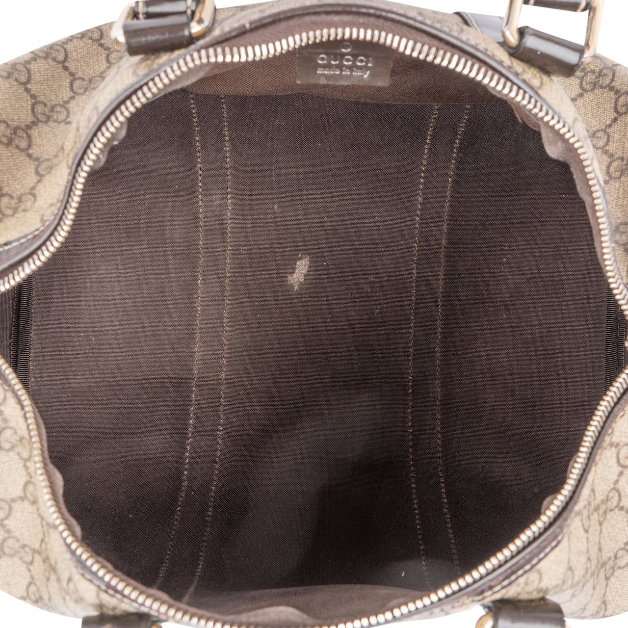 Gucci Gucci GG Supreme Monogram Boston Handbag Bruin