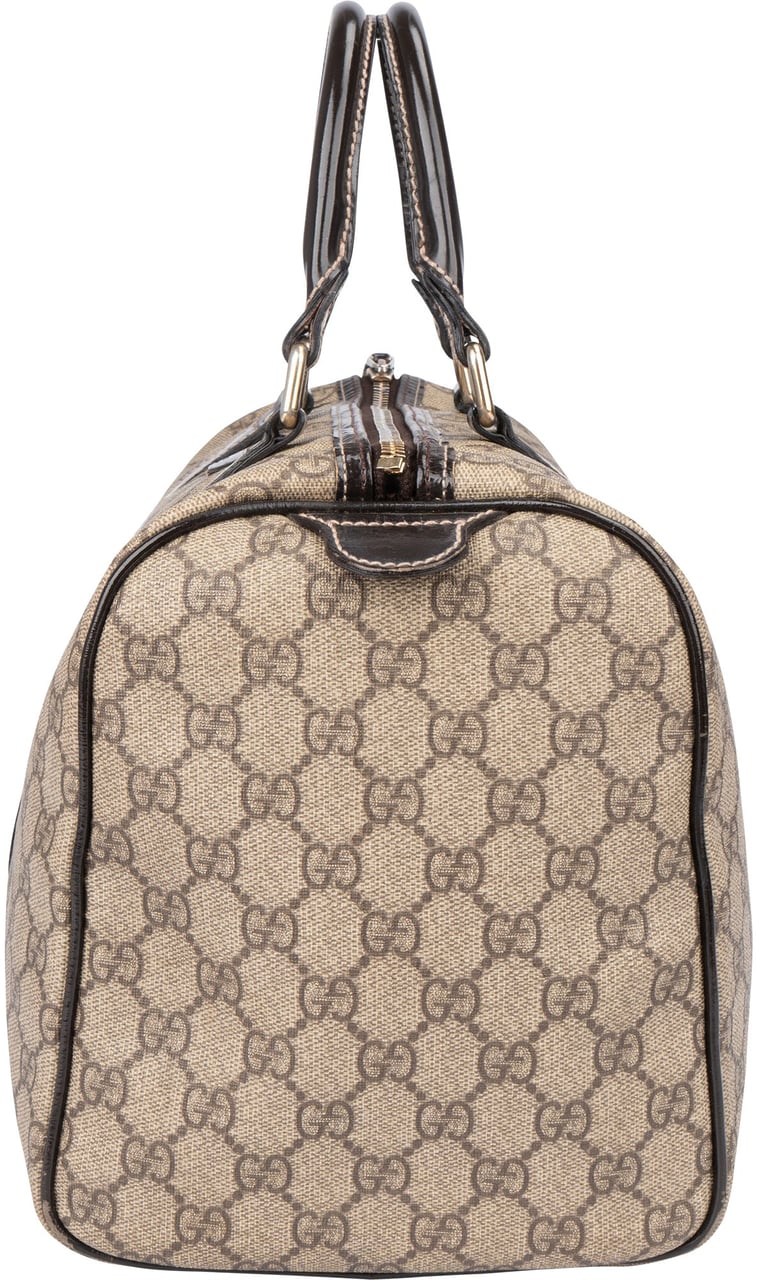 Gucci Gucci GG Supreme Monogram Boston Handbag Bruin