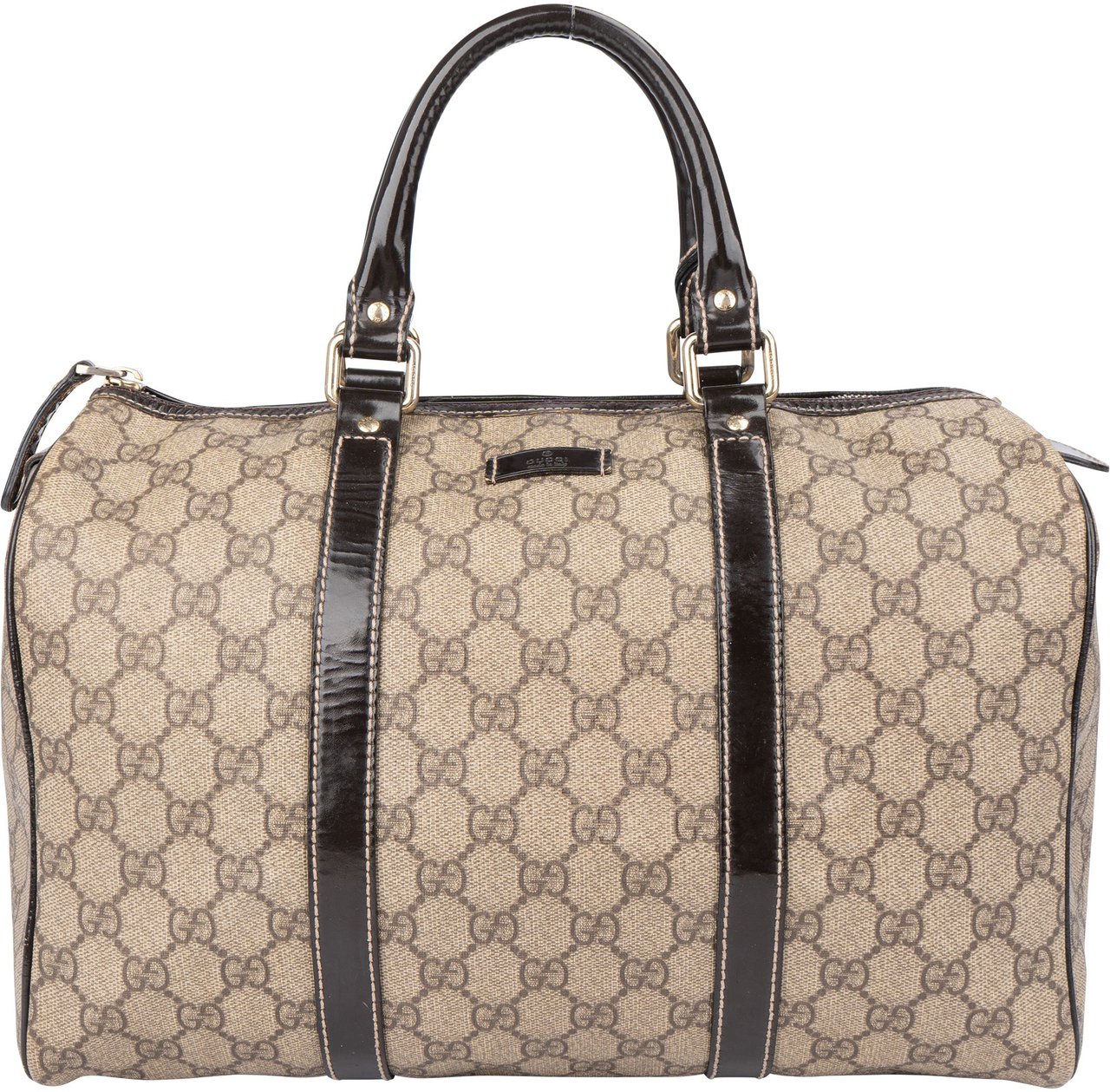 Gucci Gucci GG Supreme Monogram Boston Handbag Bruin