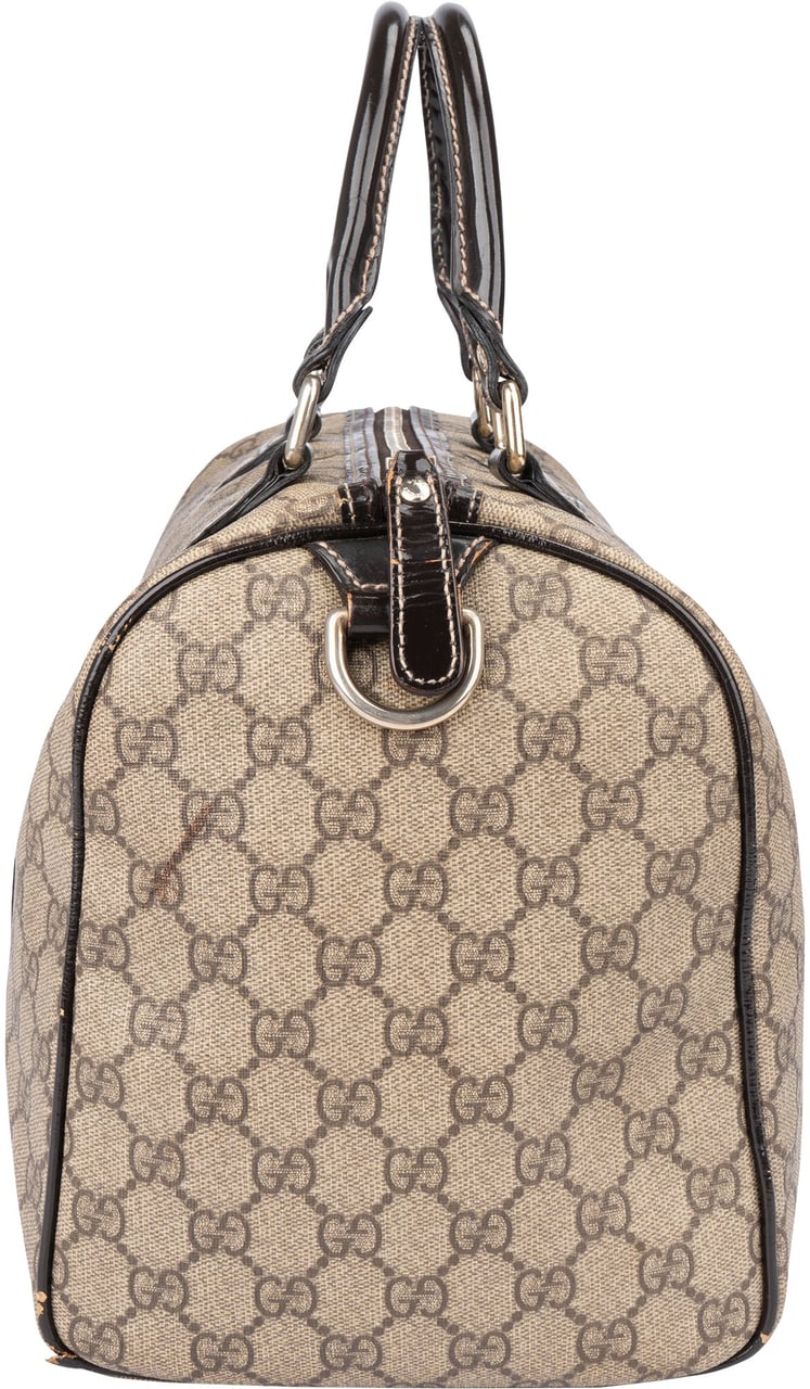 Gucci Gucci GG Supreme Monogram Boston Handbag Bruin