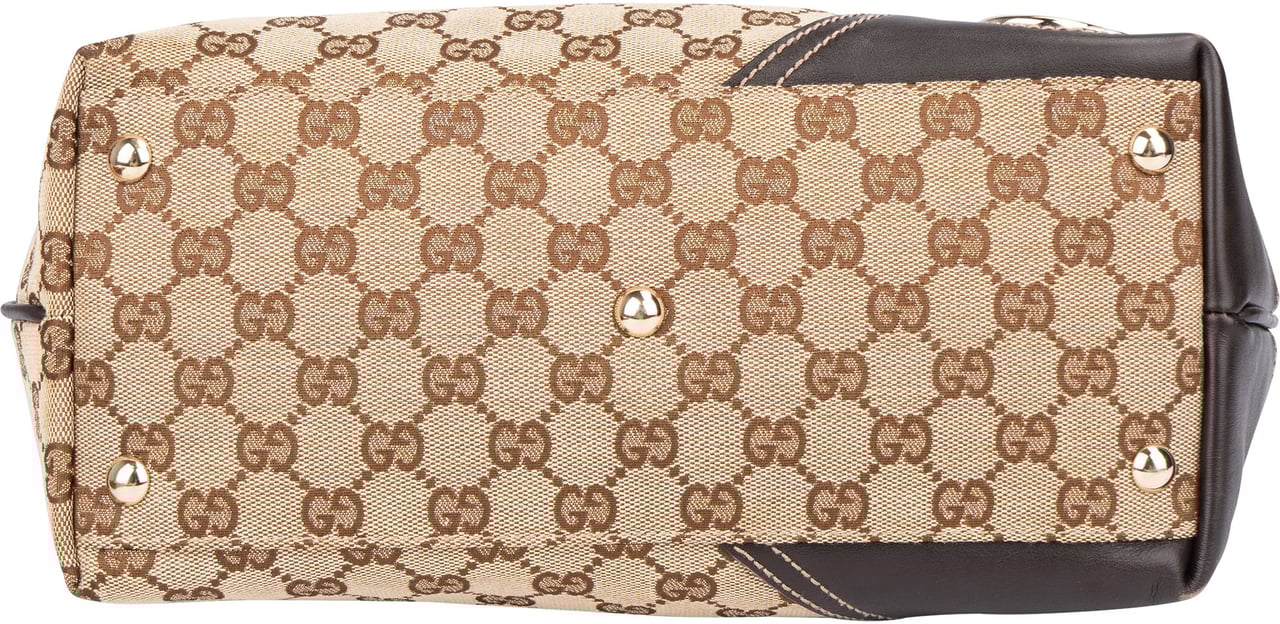 Gucci Gucci GG Monogram New Britt Handbag Bruin