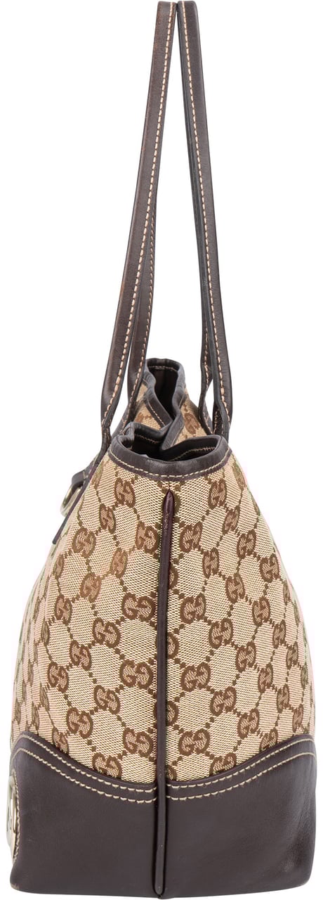 Gucci Gucci GG Monogram New Britt Handbag Bruin