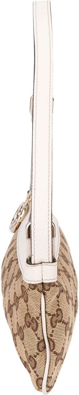 Gucci GG Monogram Mini Pochette Handbag Bruin