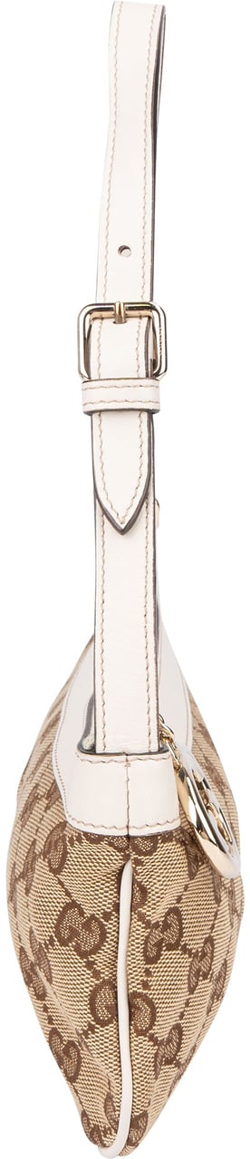 Gucci GG Monogram Mini Pochette Handbag Bruin