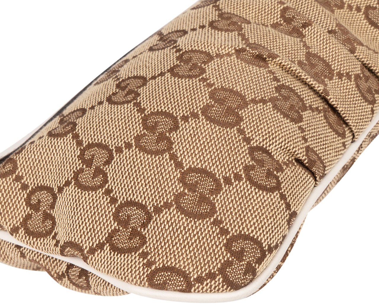 Gucci GG Monogram Mini Pochette Handbag Bruin