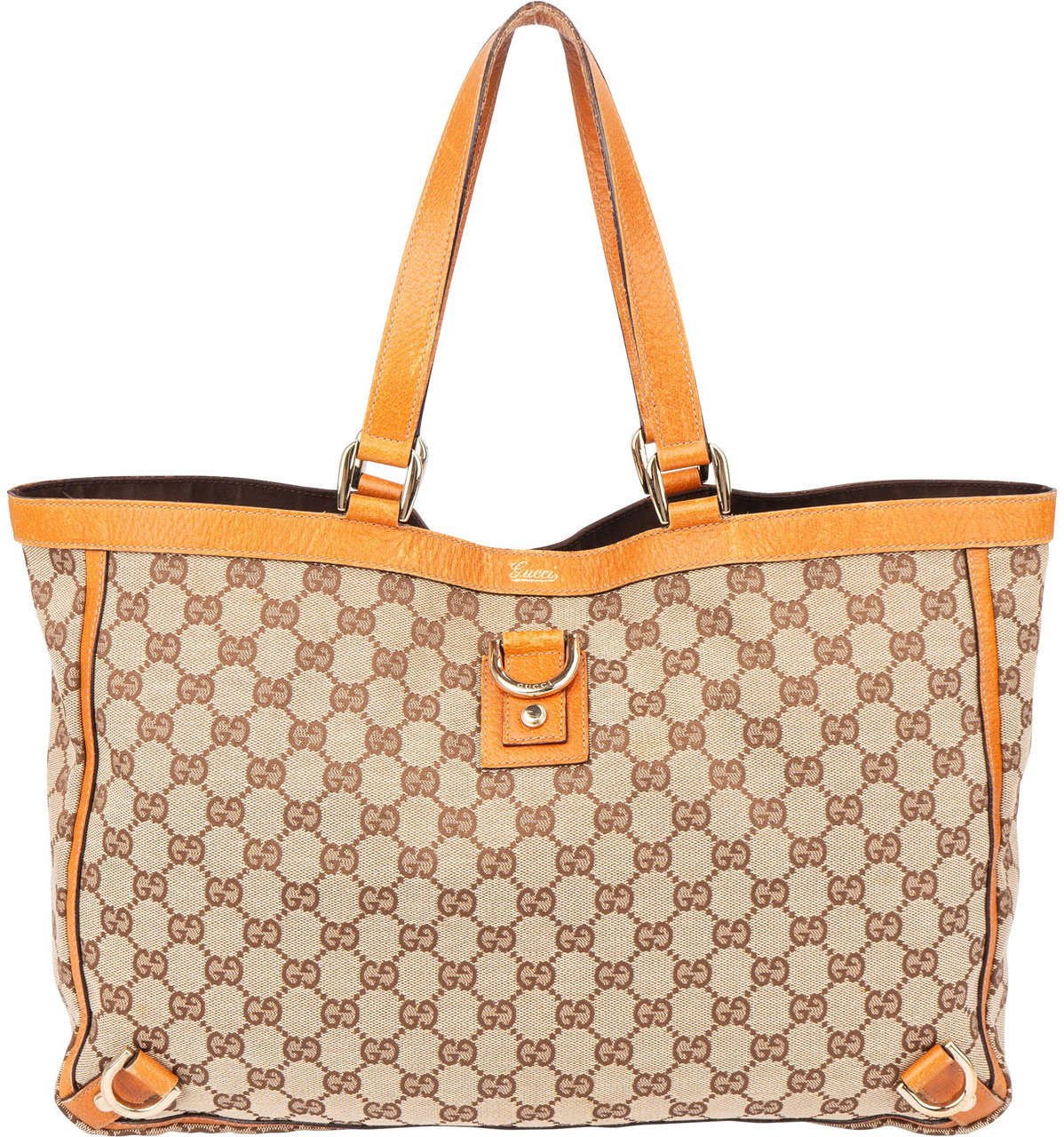 Gucci Gucci GG Monogram Abbey Handbag Bruin