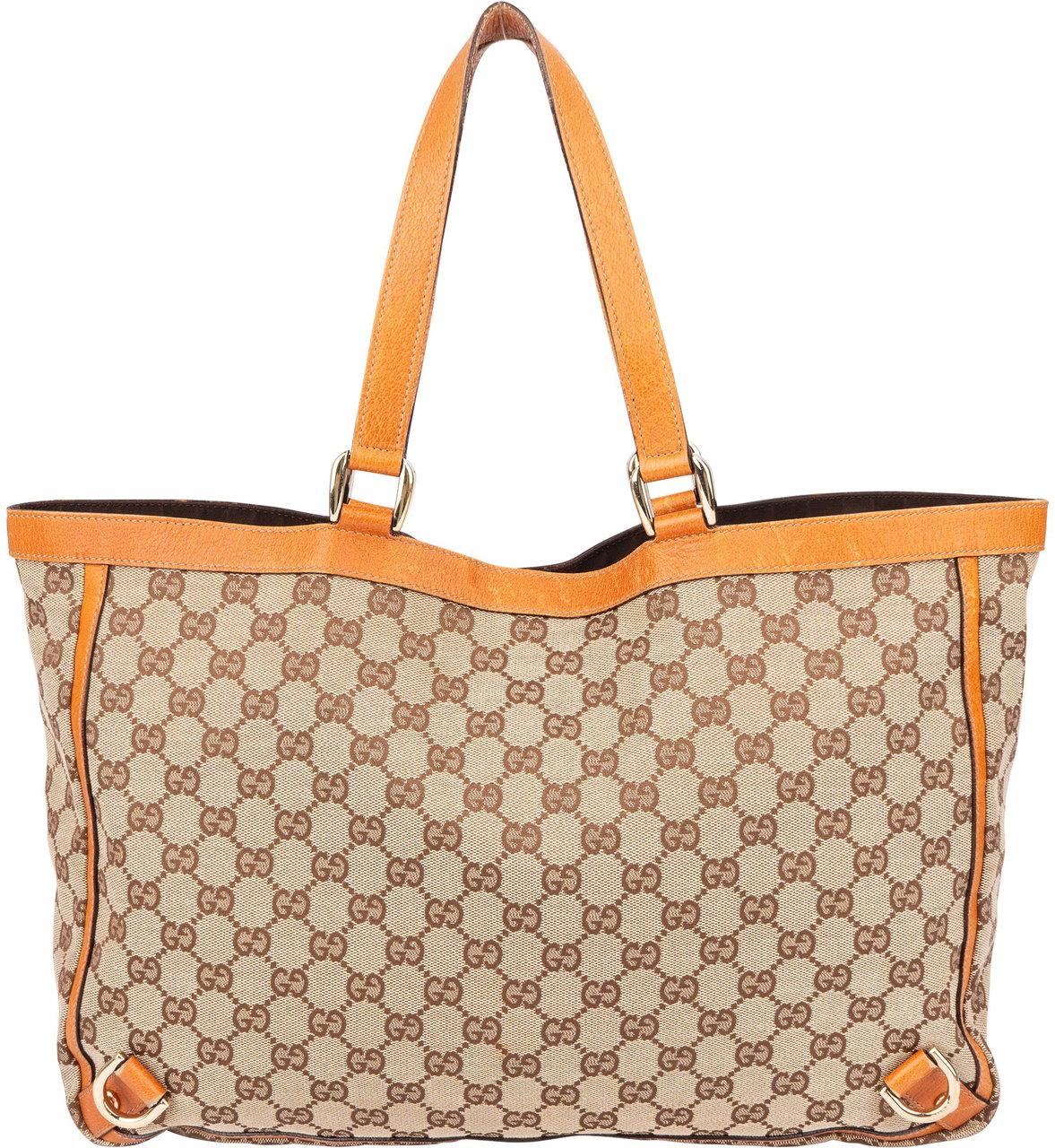 Gucci Gucci GG Monogram Abbey Handbag Bruin