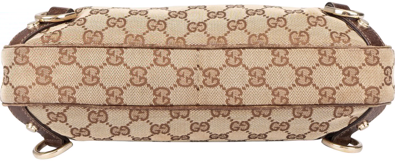 Gucci Gucci GG Monogram Abbey Handbag Bruin