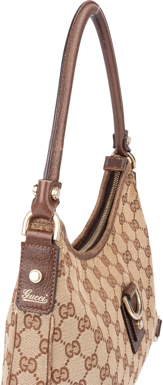 Gucci Gucci GG Monogram Abbey Handbag Bruin