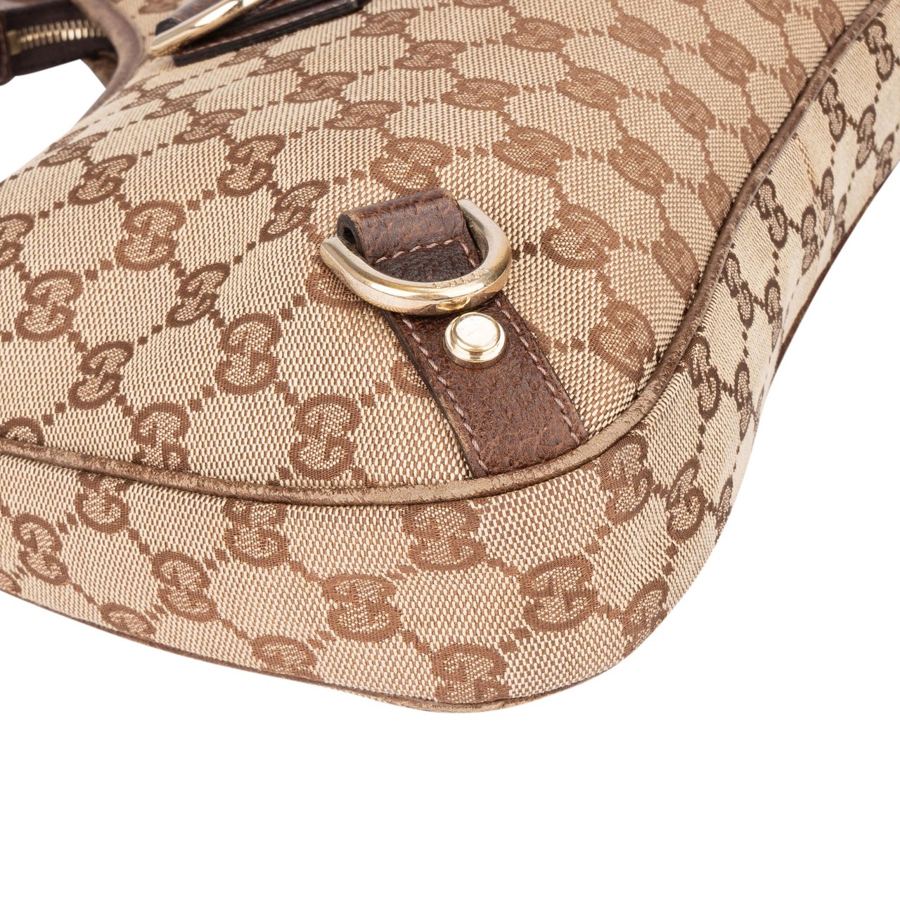 Gucci Gucci GG Monogram Abbey Handbag Bruin