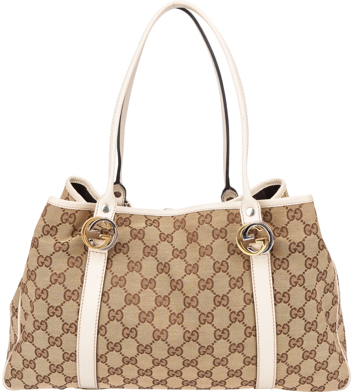 Gucci Monogram Twin GG Handbag Bruin