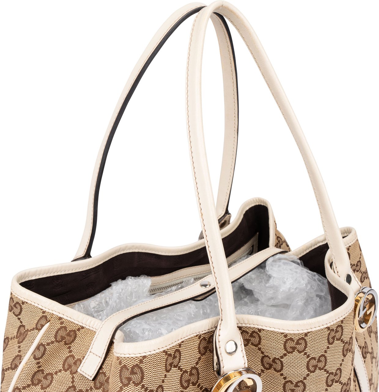 Gucci Monogram Twin GG Handbag Bruin