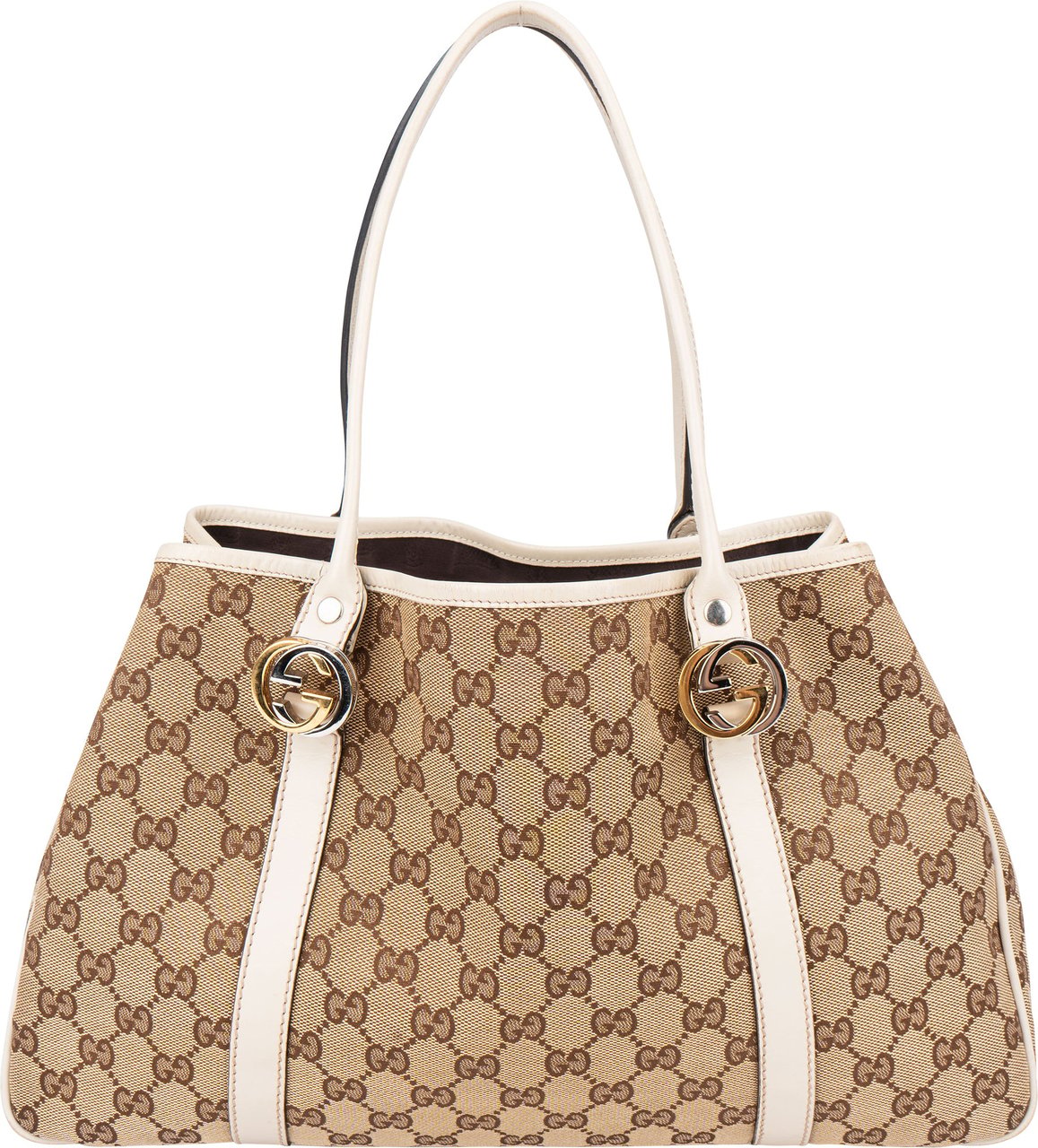 Gucci Monogram Twin GG Handbag Bruin