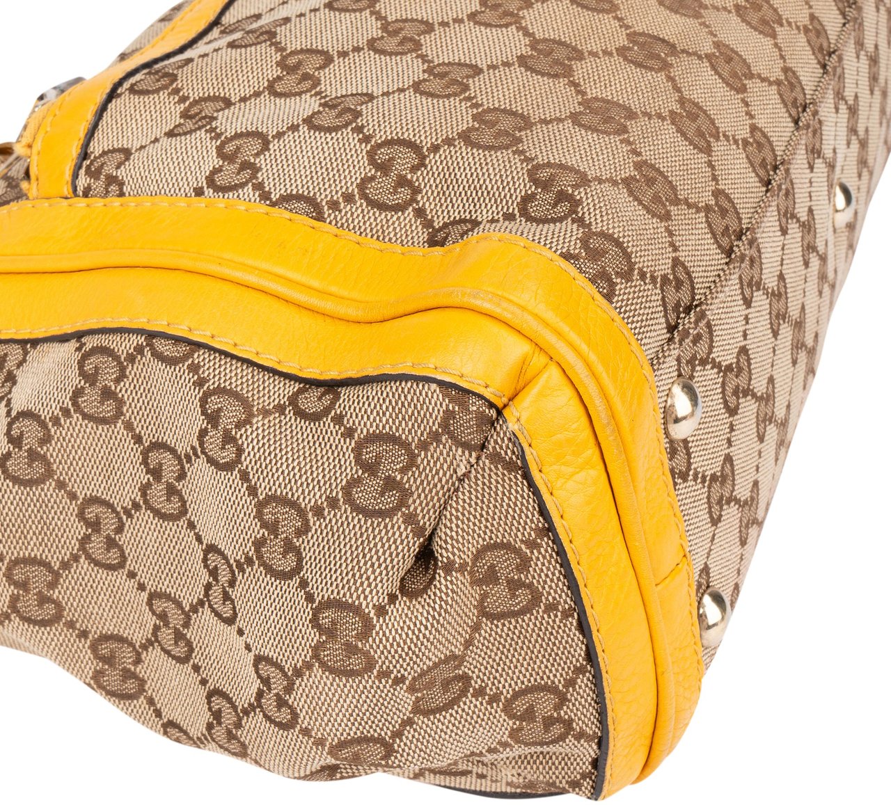 Gucci Gucci GG Monogram Bamboo Handbag Bruin