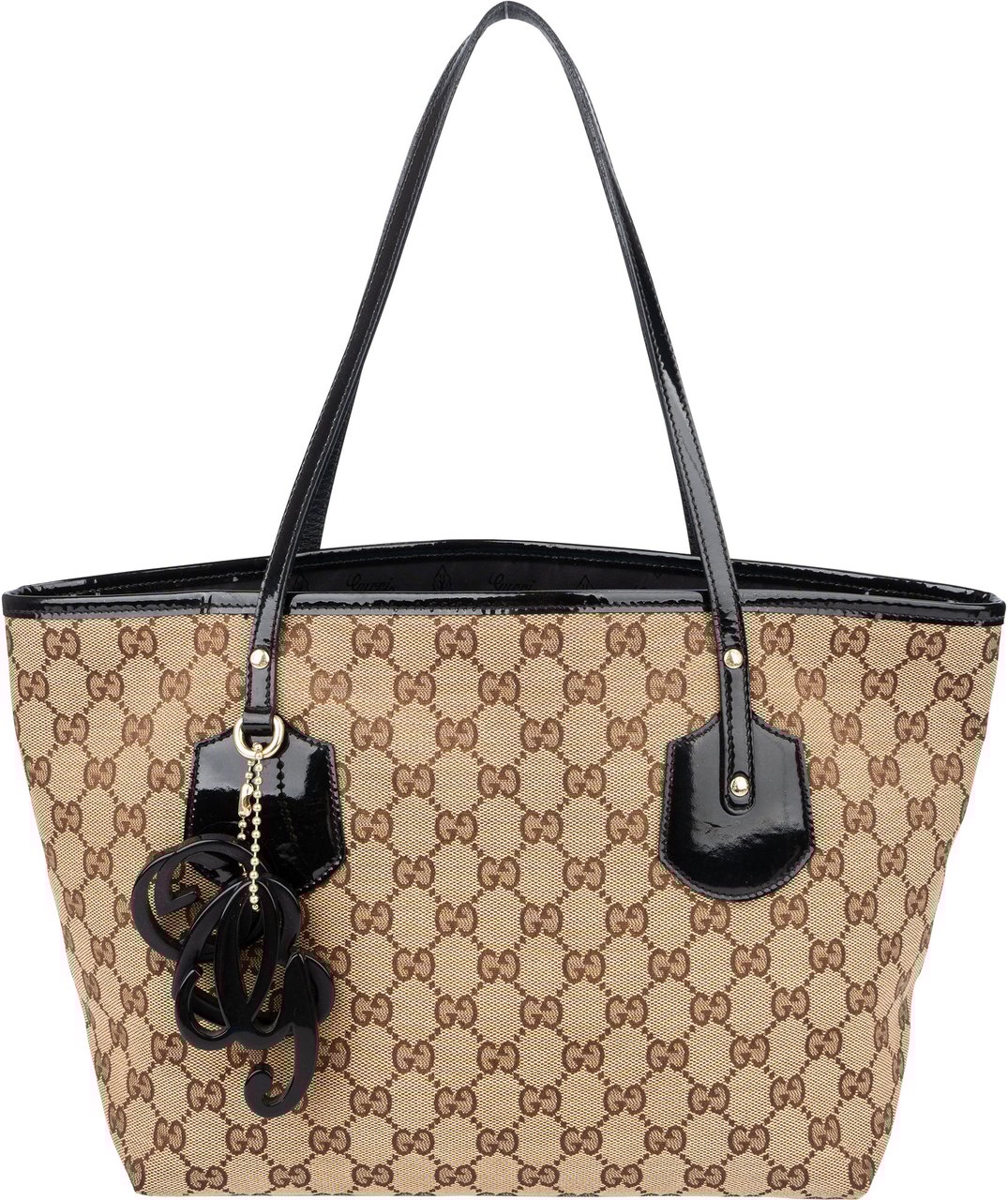 Gucci Gucci GG Monogram Charmy Handbag Bruin