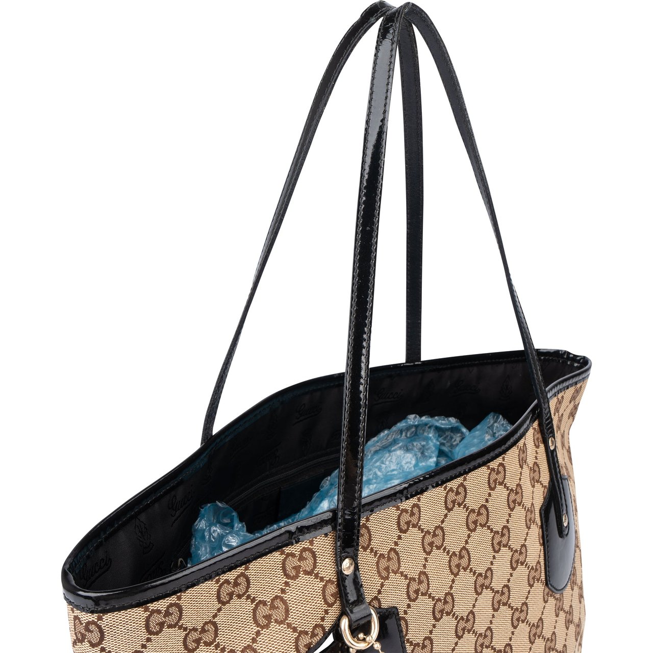 Gucci Gucci GG Monogram Charmy Handbag Bruin