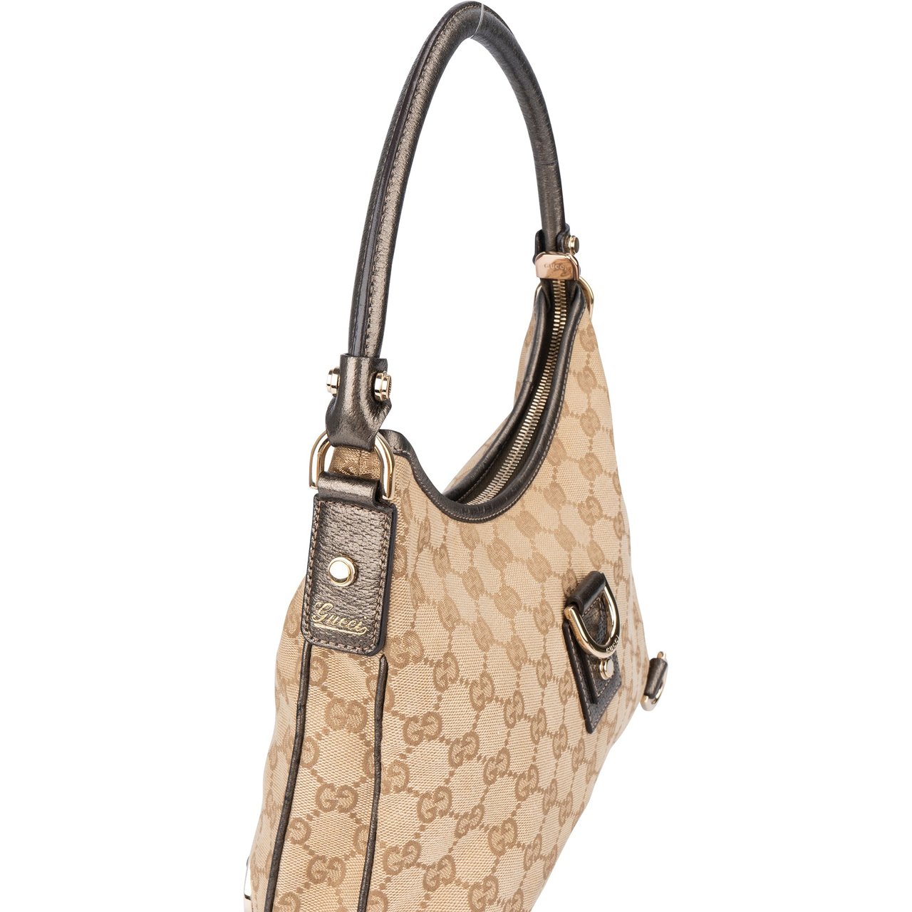 Gucci Gucci GG Monogram Abbey Handbag Bruin