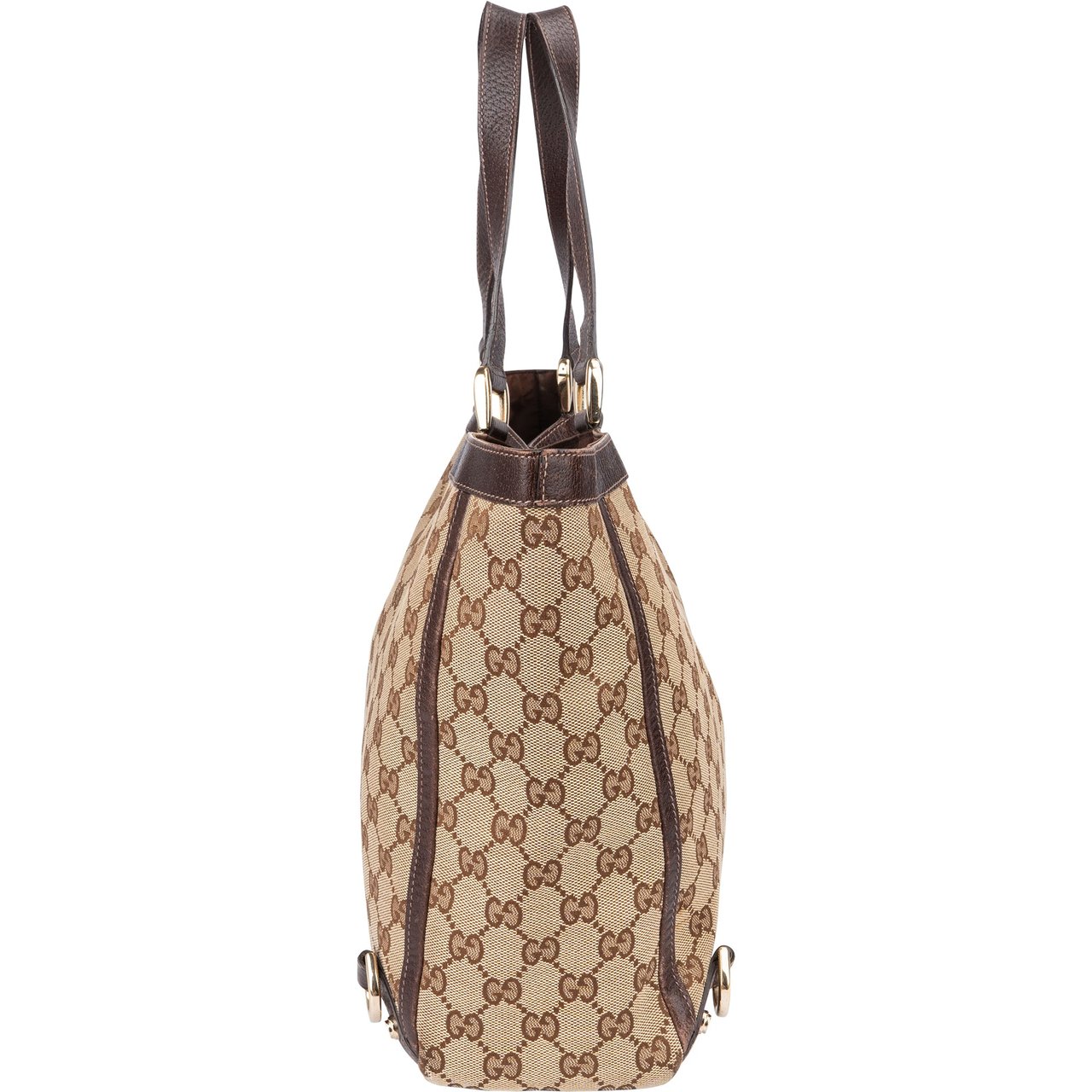 Gucci Gucci GG Monogram Abbey Handbag Bruin
