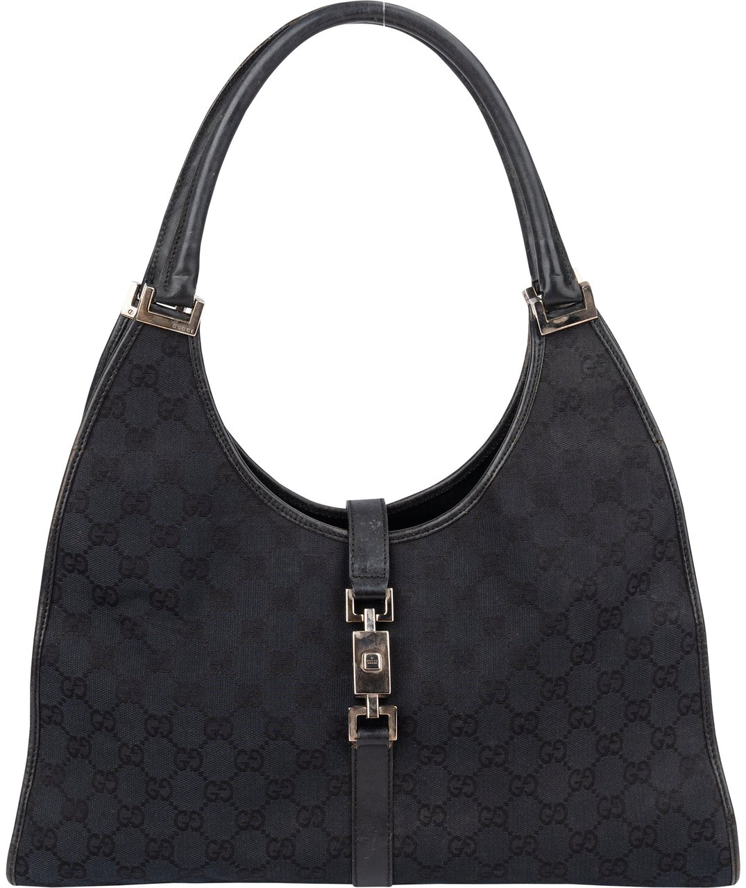 Gucci Gucci GG Monogram Jackie Handbag Zwart