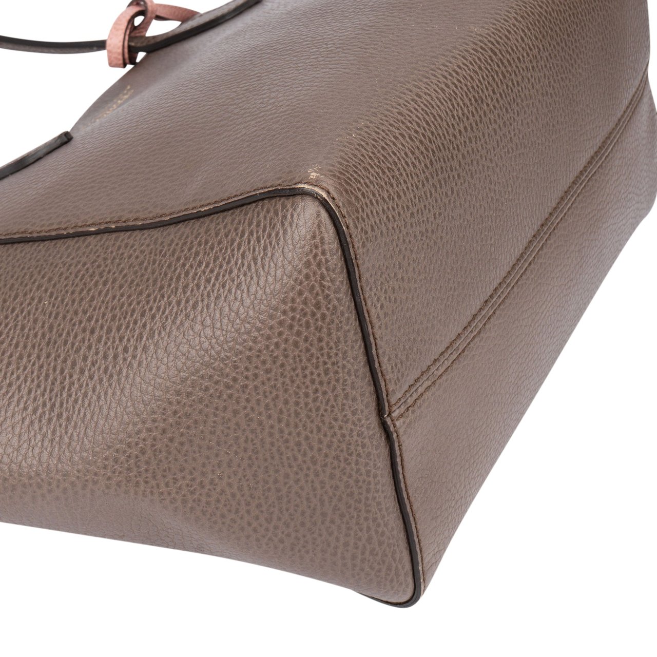 Gucci Gucci Brown Leather Swing Handbag Bruin