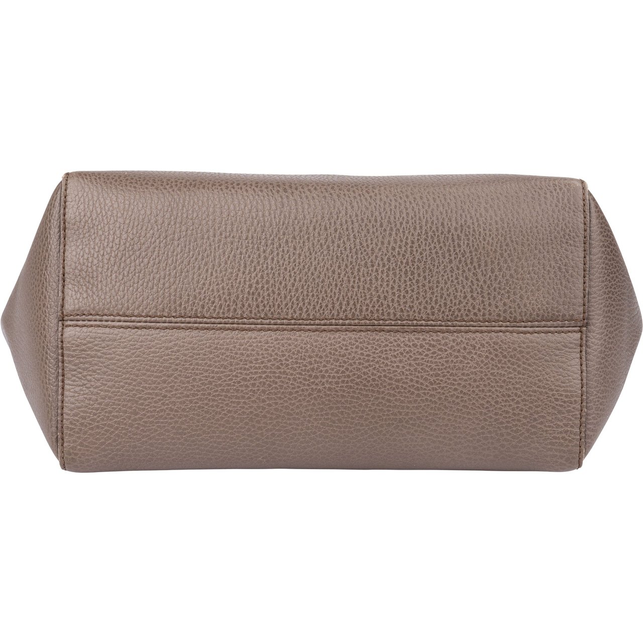 Gucci Gucci Brown Leather Swing Handbag Bruin