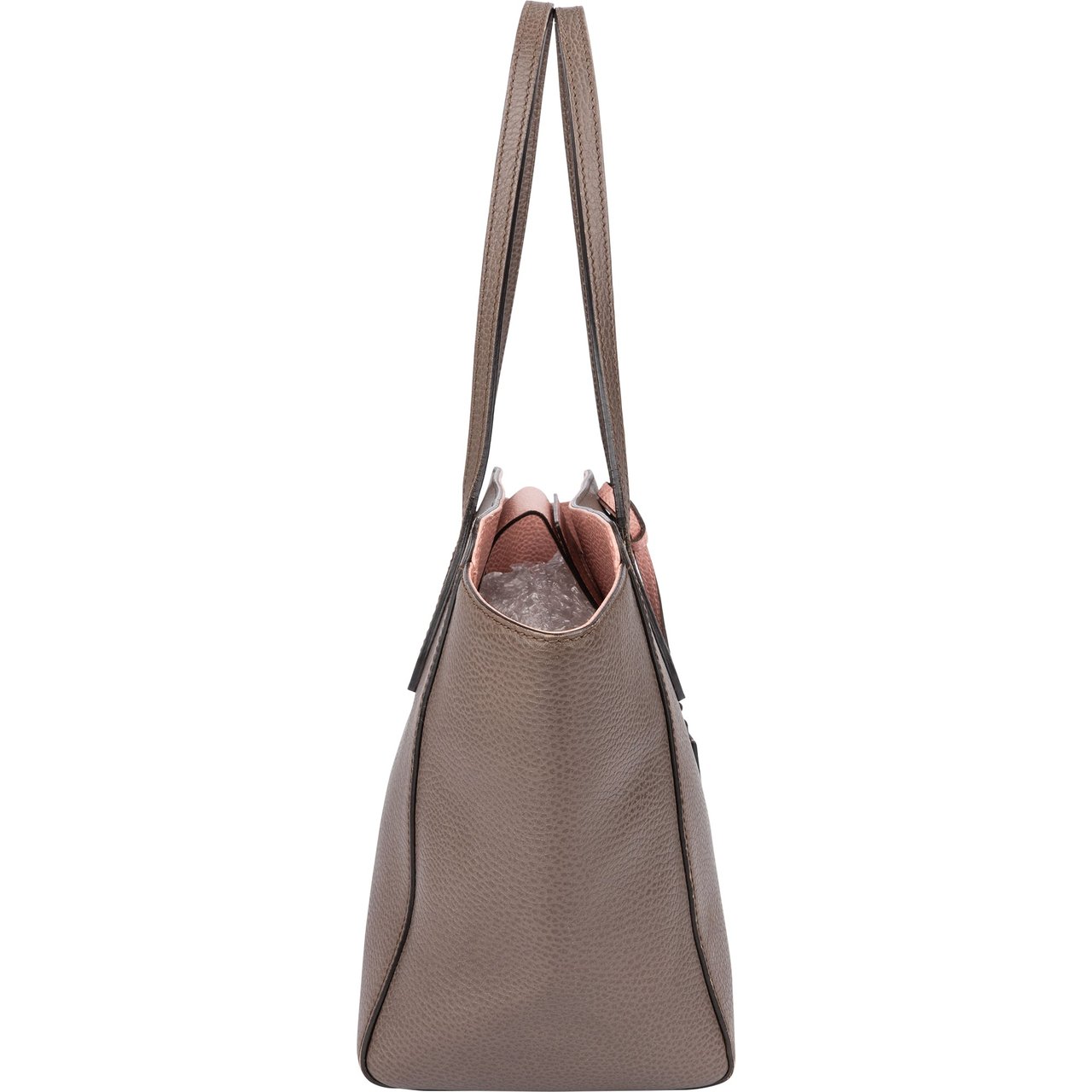 Gucci Gucci Brown Leather Swing Handbag Bruin