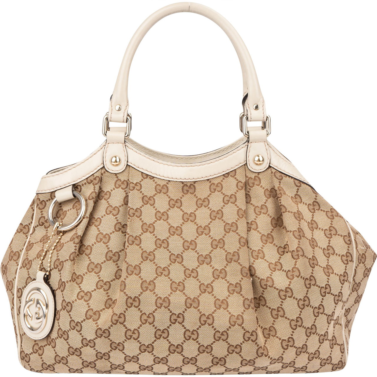 Gucci Gucci GG Monogram Sukey Handbag Bruin