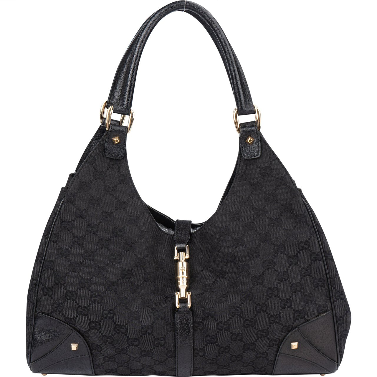 Gucci Gucci GG Monogram Jackie Handbag Zwart