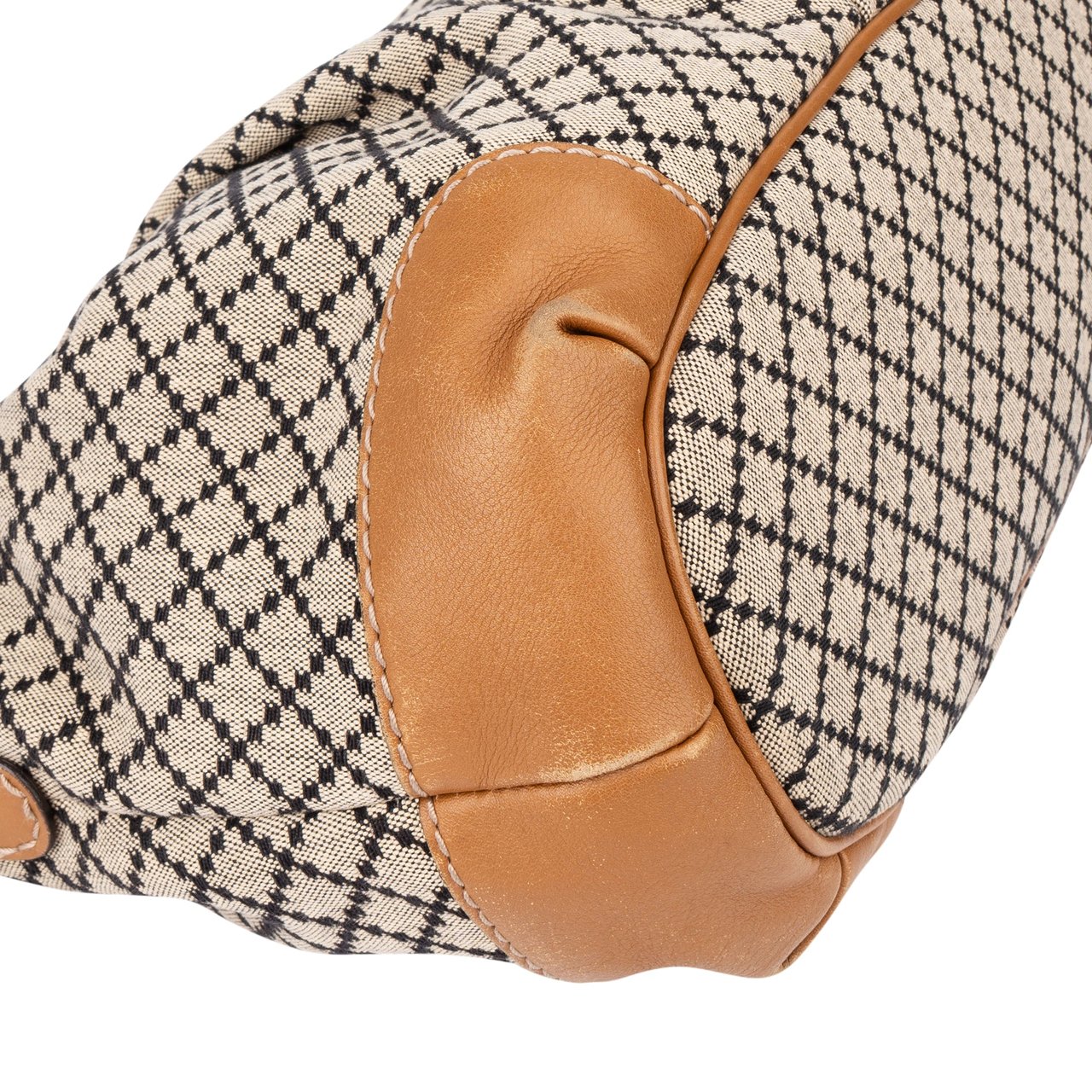 Gucci Gucci Diamante Monogram Sukey Handbag Bruin