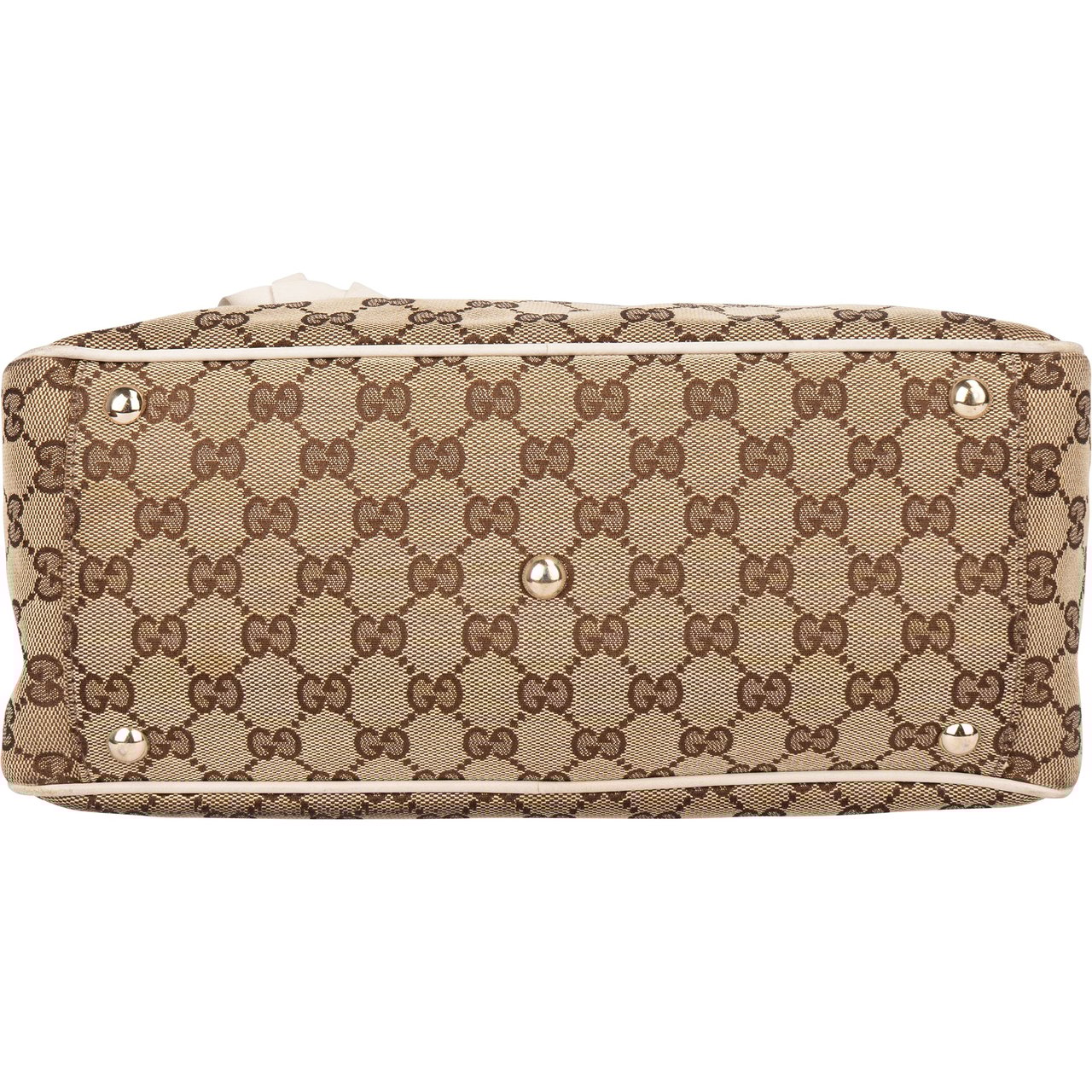 Gucci Gucci GG Monogram Flower Handbag Bruin