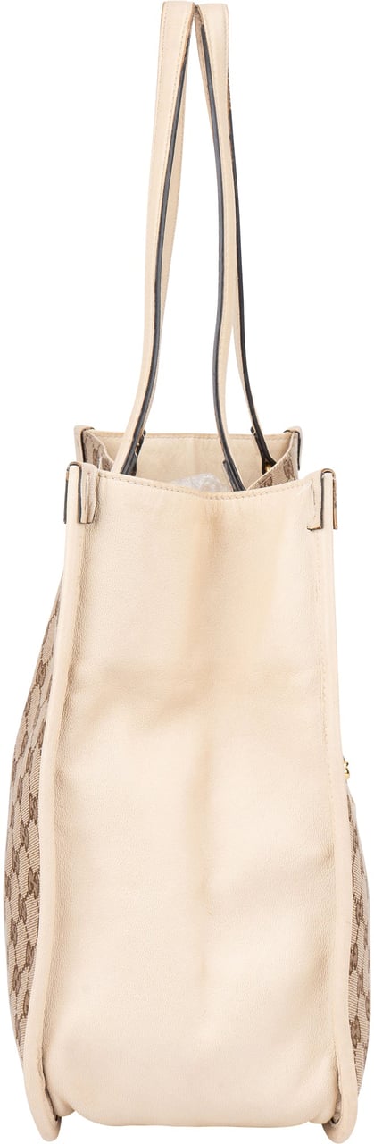 Gucci GG Monogram Horsebit Handbag Bruin