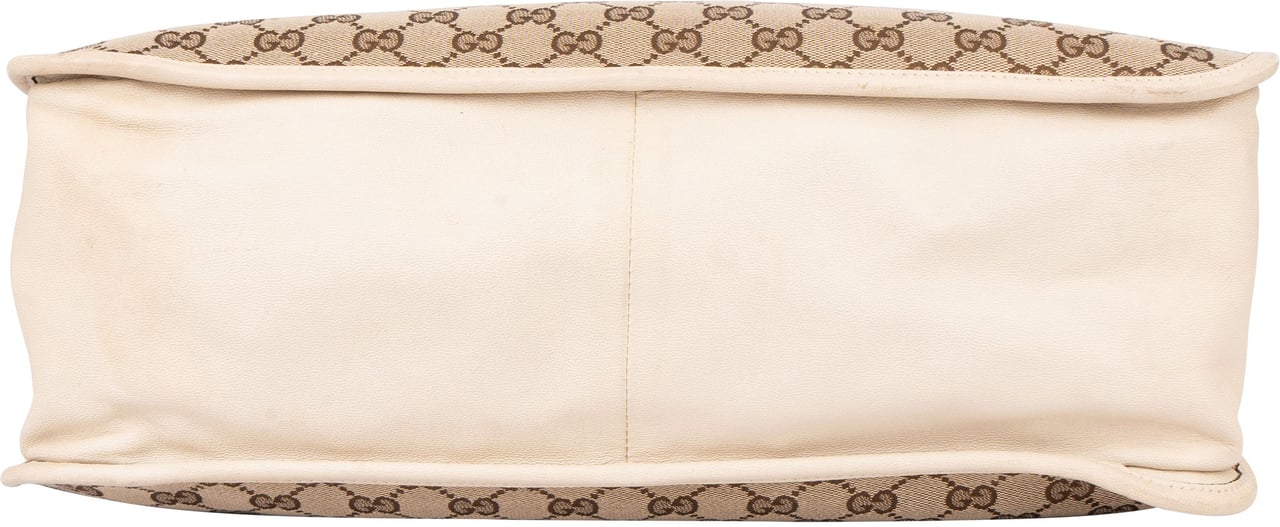 Gucci GG Monogram Horsebit Handbag Bruin