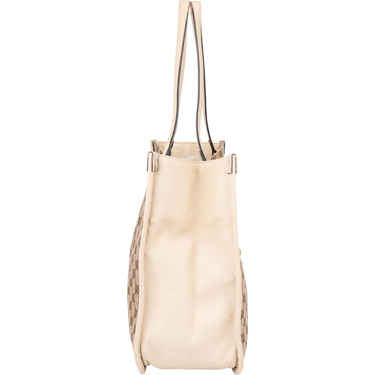 Gucci Gucci GG Monogram Horsebit Handbag Bruin