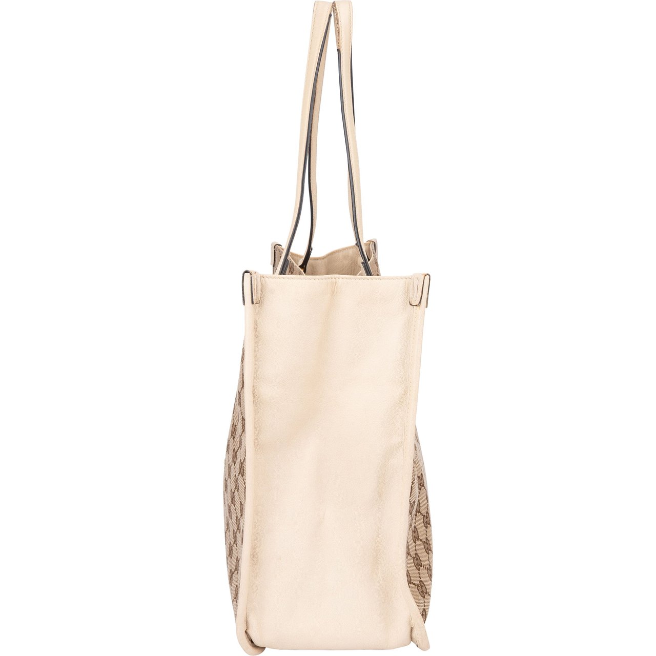 Gucci Gucci GG Monogram Horsebit Handbag Bruin