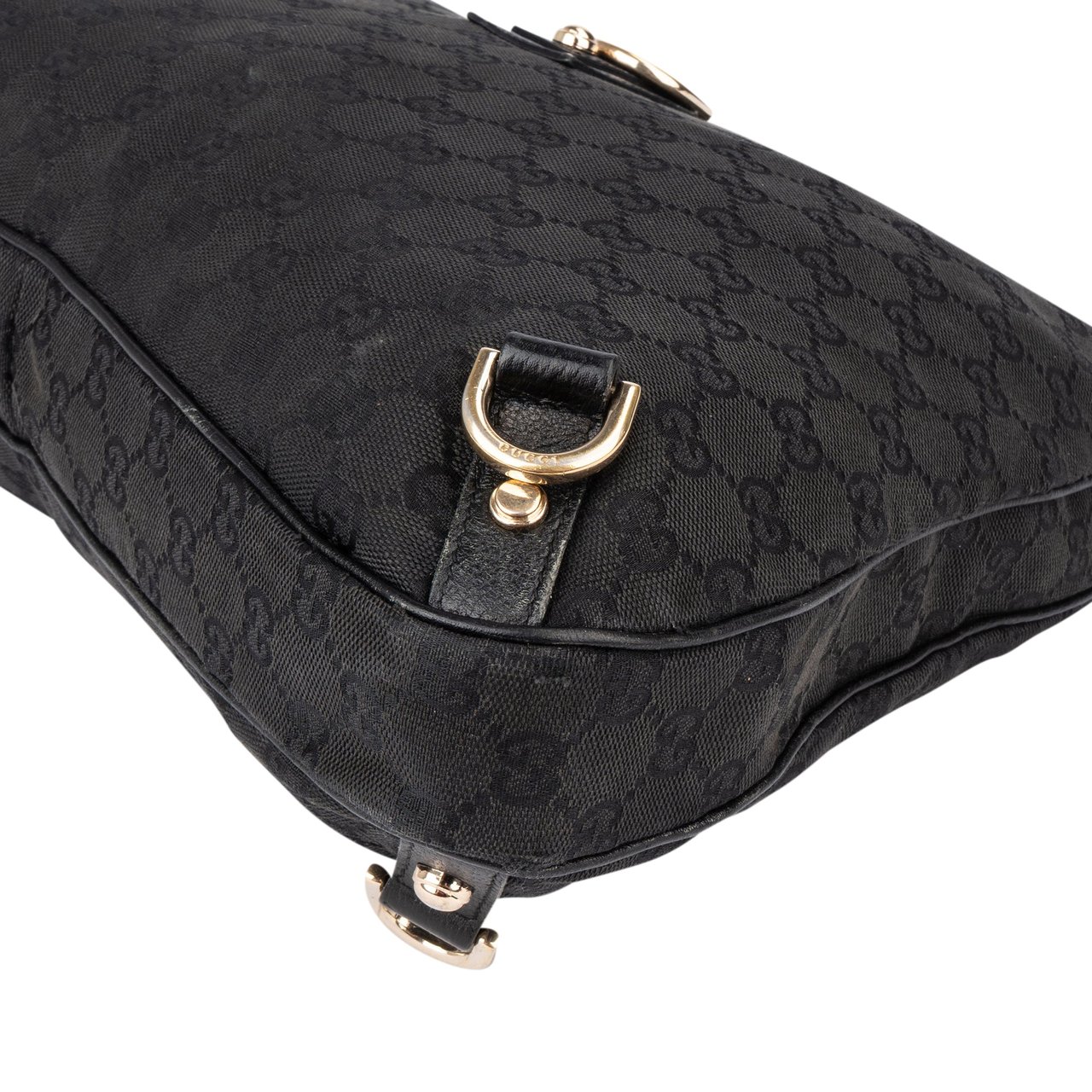 Gucci Gucci GG Monogram Abbey Handbag Zwart