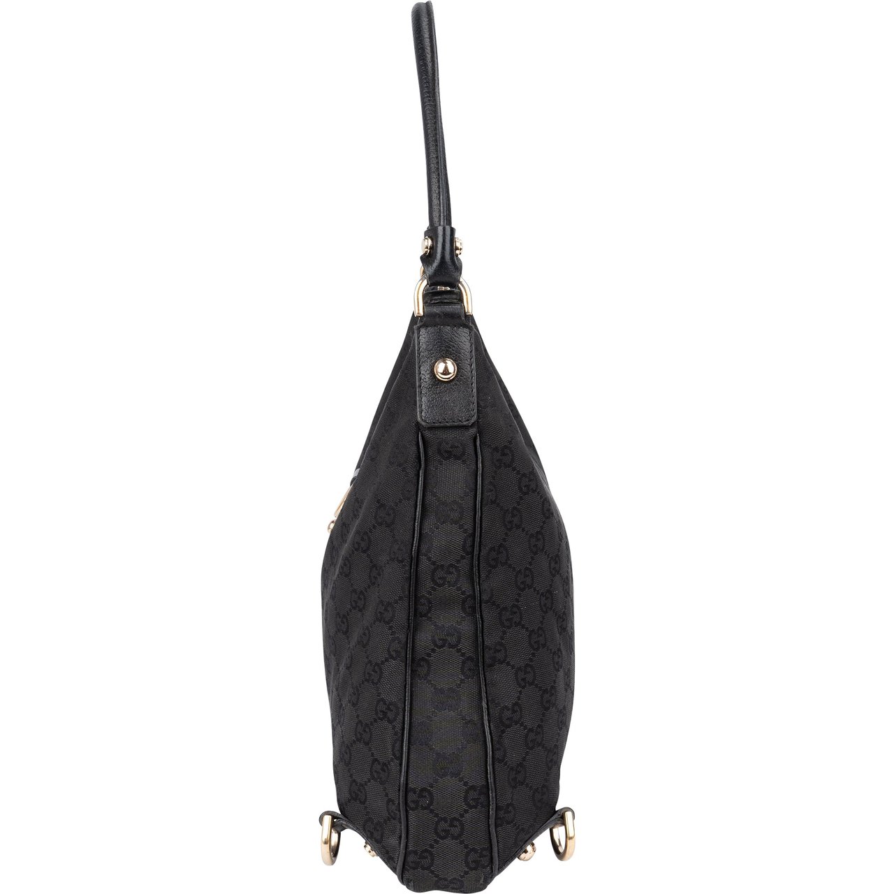 Gucci Gucci GG Monogram Abbey Handbag Zwart