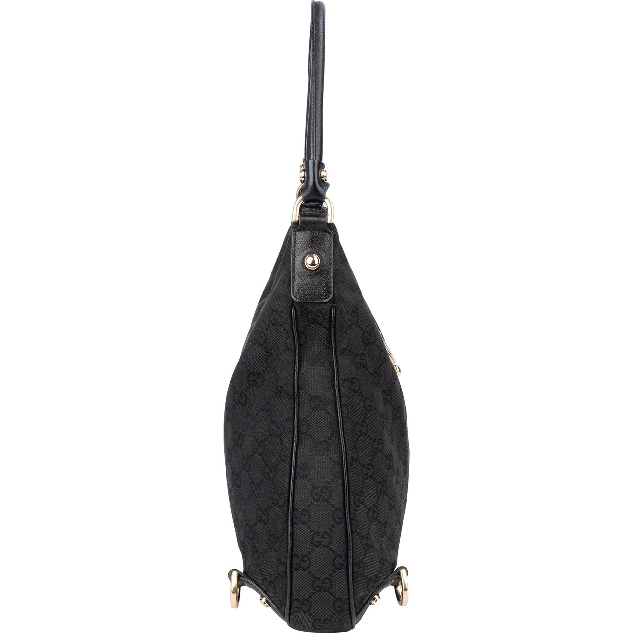 Gucci Gucci GG Monogram Abbey Handbag Zwart