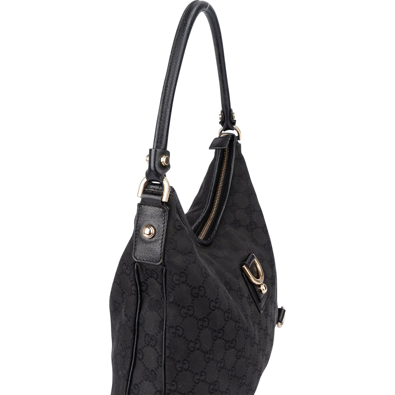 Gucci Gucci GG Monogram Abbey Handbag Zwart