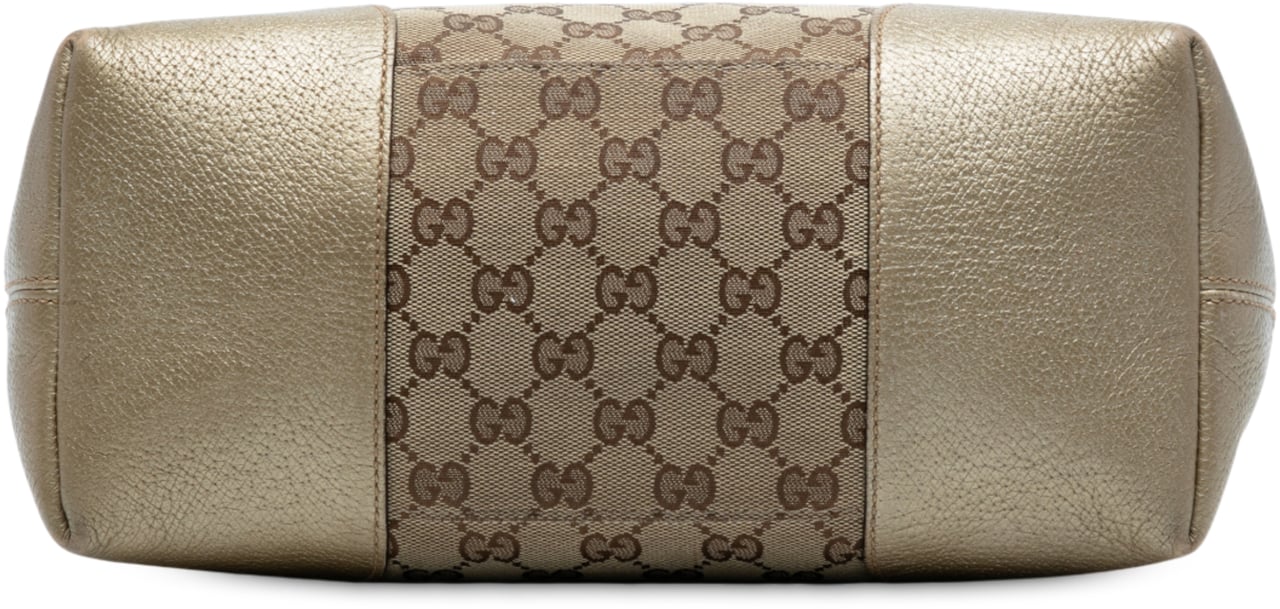 Gucci Medium GG Canvas Bree Satchel Bruin