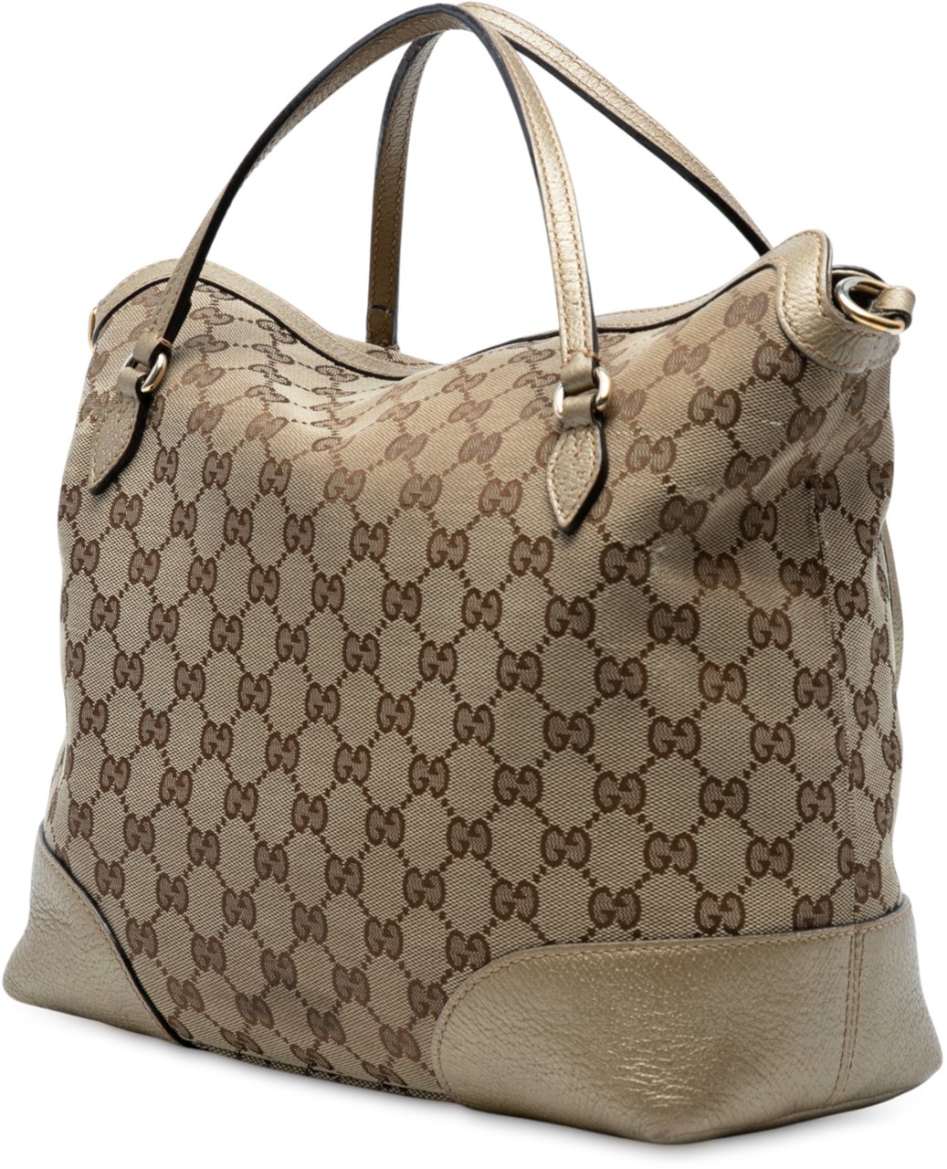 Gucci Medium GG Canvas Bree Satchel Bruin