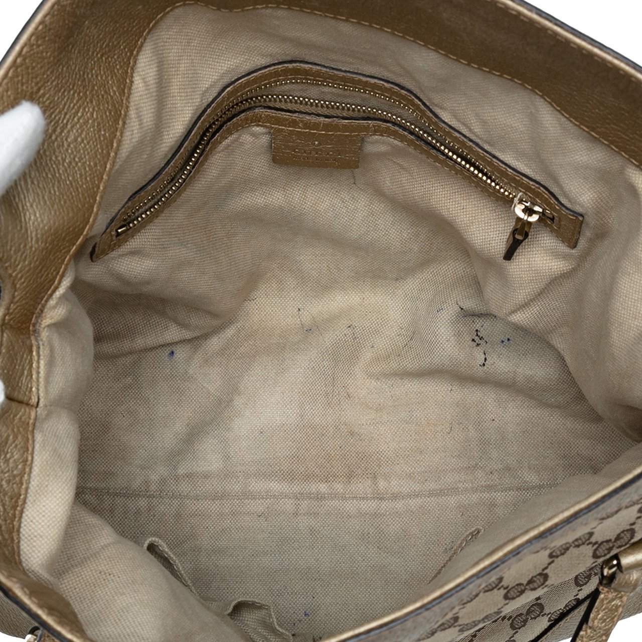 Gucci Medium GG Canvas Bree Satchel Bruin