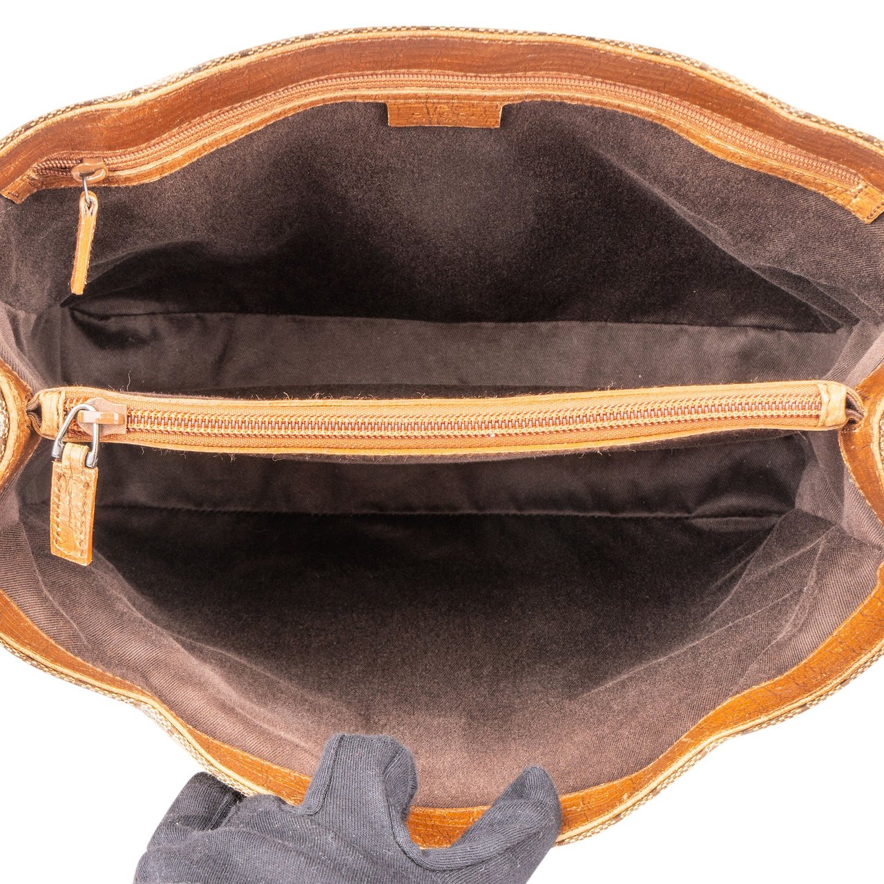 Gucci Gucci GG Monogram Bamboo Handbag Bruin