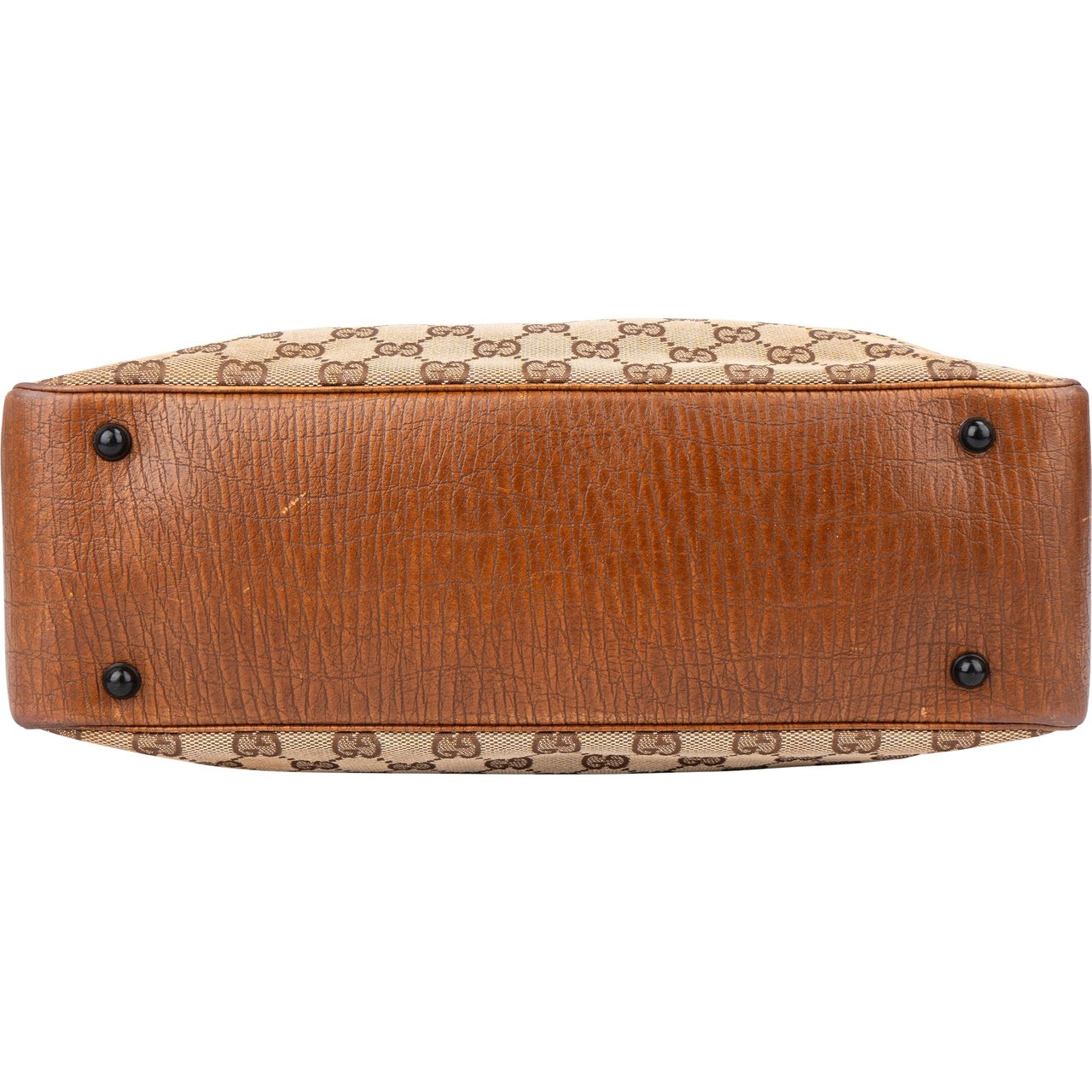 Gucci Gucci GG Monogram Bamboo Handbag Bruin