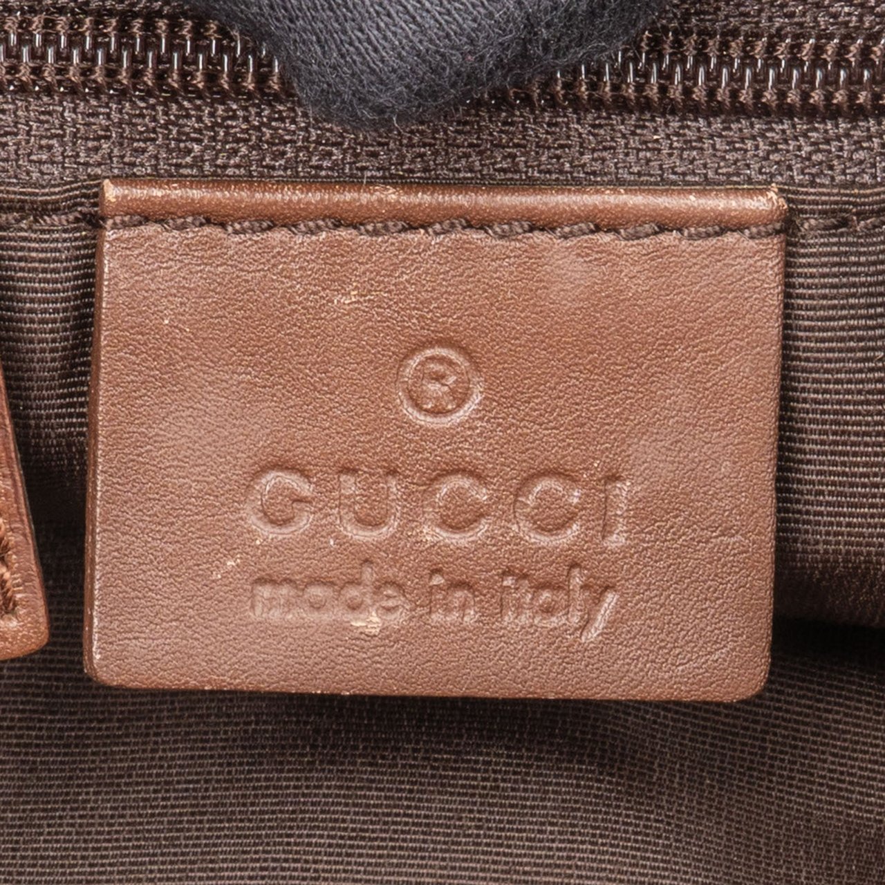 Gucci Gucci GG Monogram Jackie Handbag Bruin