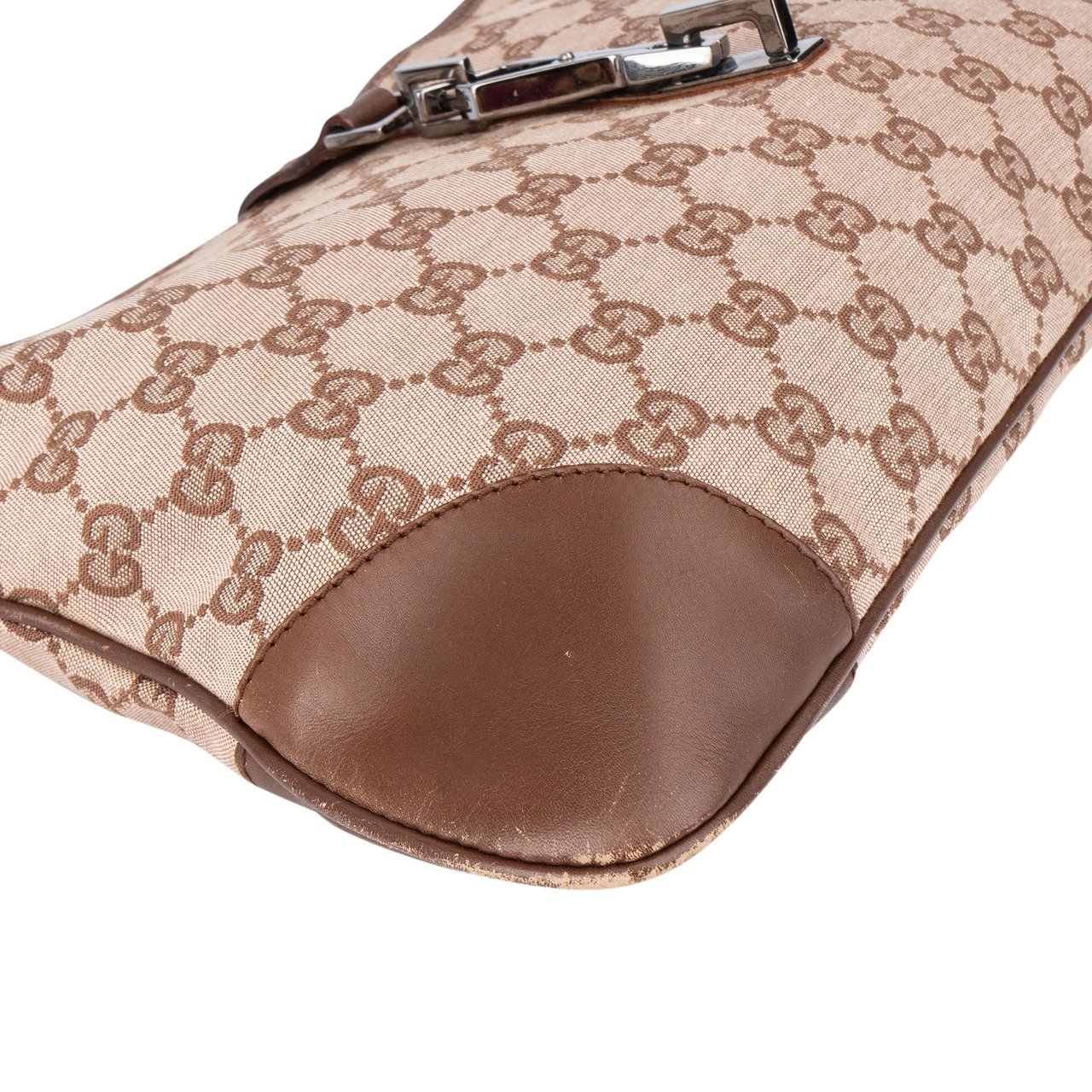 Gucci Gucci GG Monogram Jackie Handbag Bruin