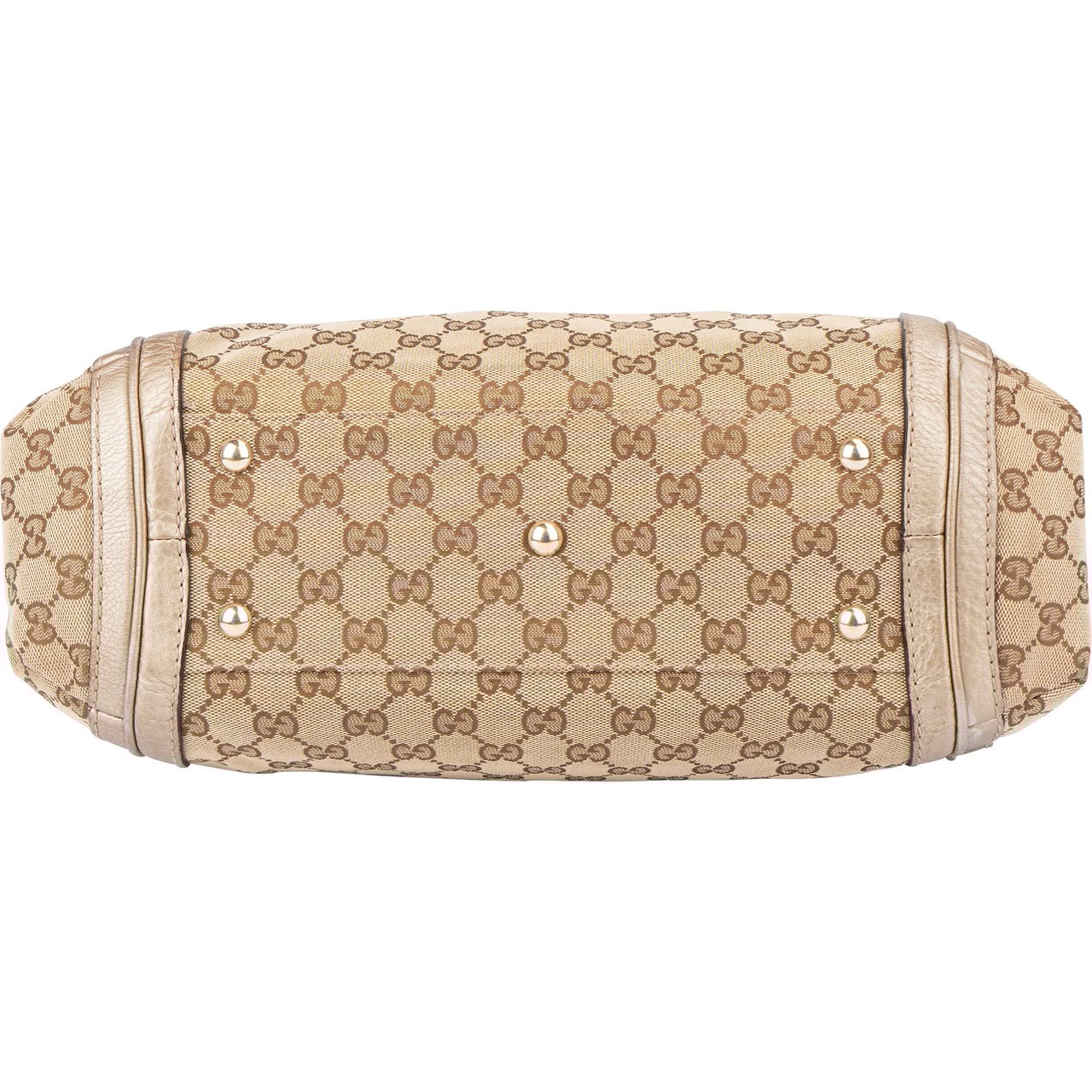 Gucci Gucci GG Monogram Bamboo Handbag Bruin