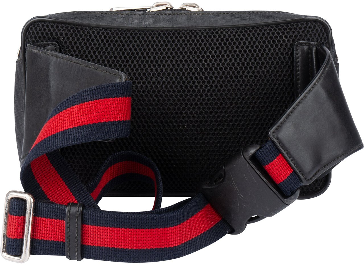 Gucci Gucci GG Web Monogram Bumbag Zwart