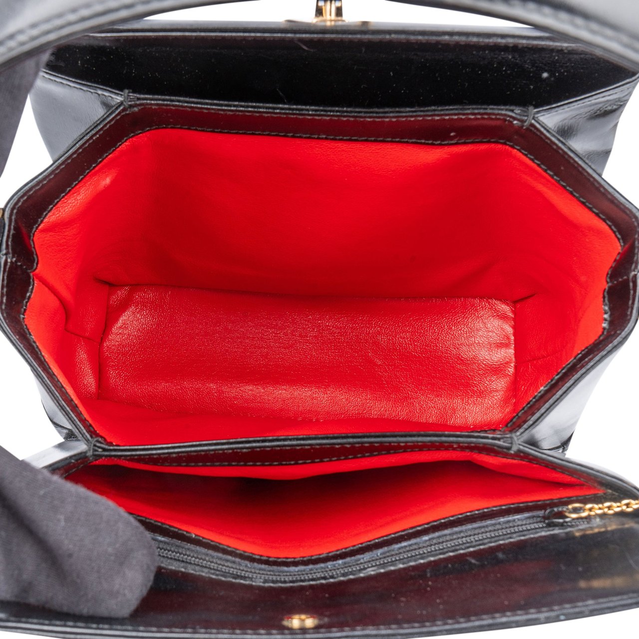 Gucci Gucci Classic Leather G Lock Handbag Zwart