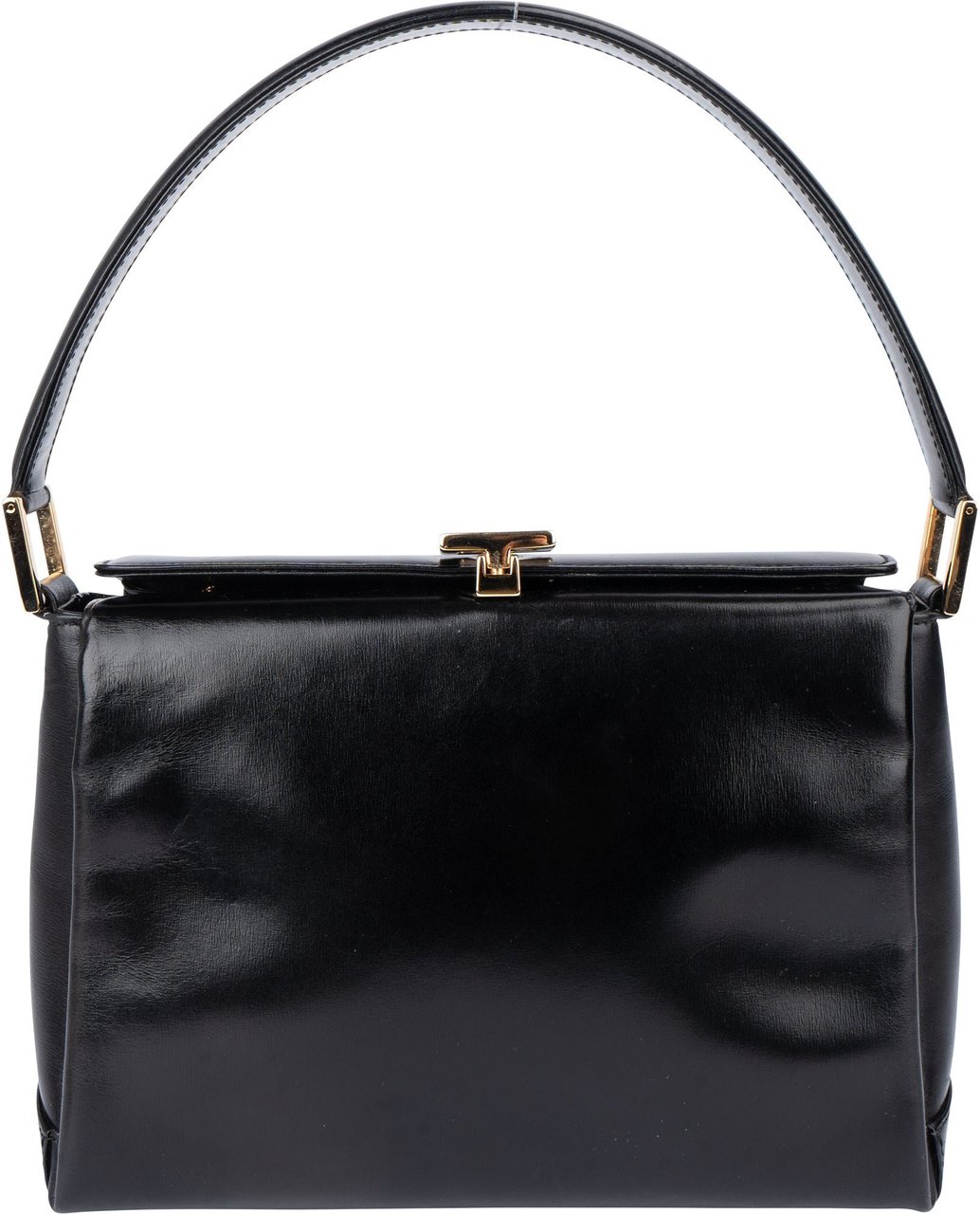 Gucci Gucci Classic Leather G Lock Handbag Zwart