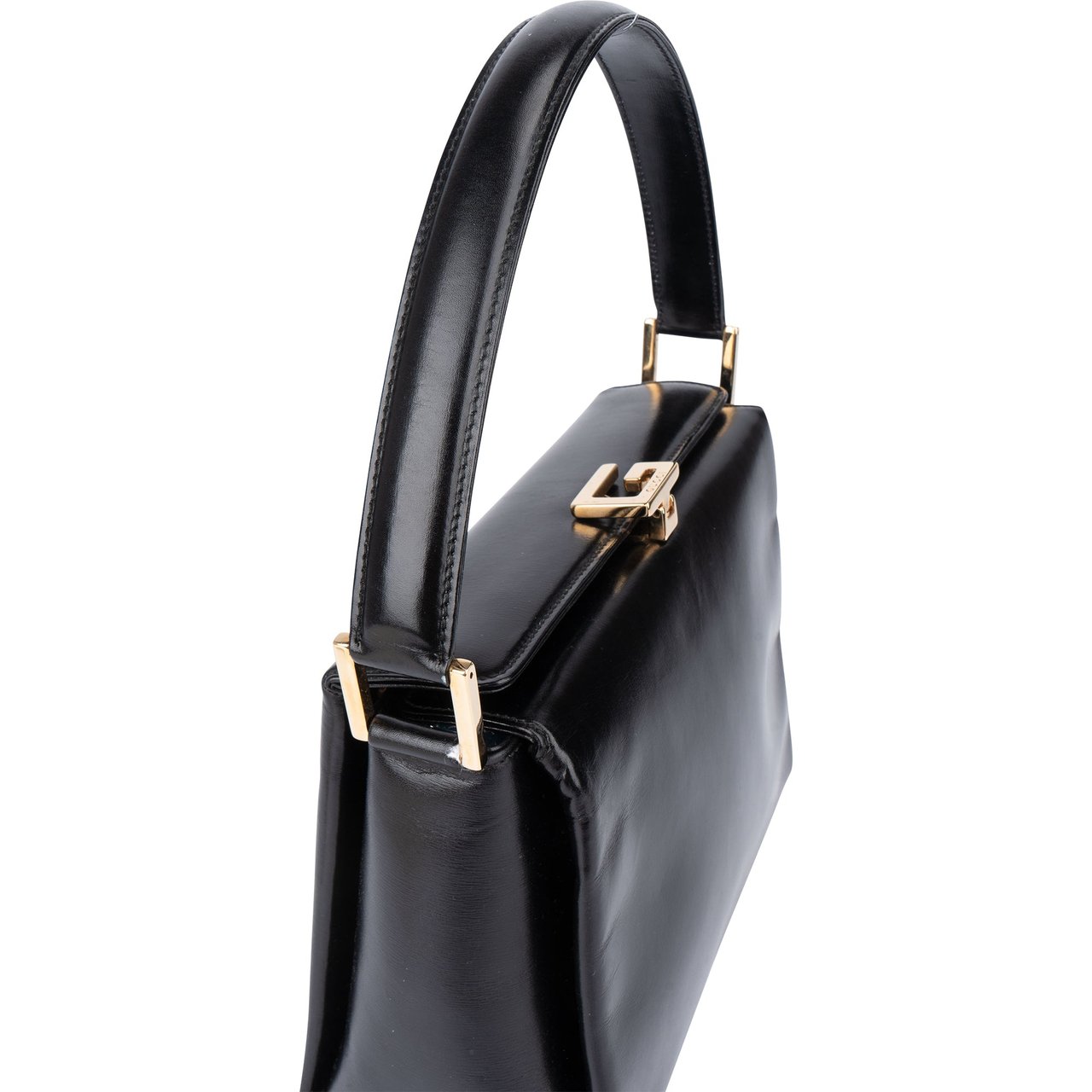 Gucci Gucci Classic Leather G Lock Handbag Zwart